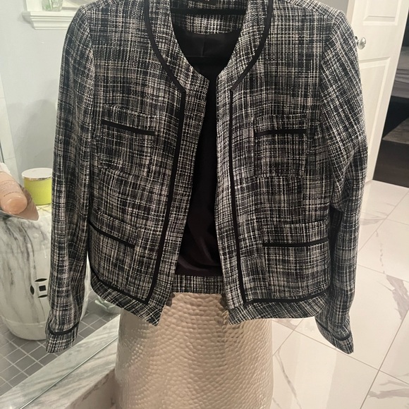 Tessuti two-piece business suit, dress and jacket matching size 10 - Picture 7 of 15